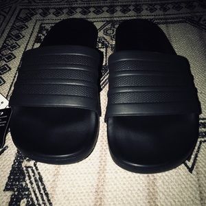 adidas women's adilette cloudfoam plus mono slides